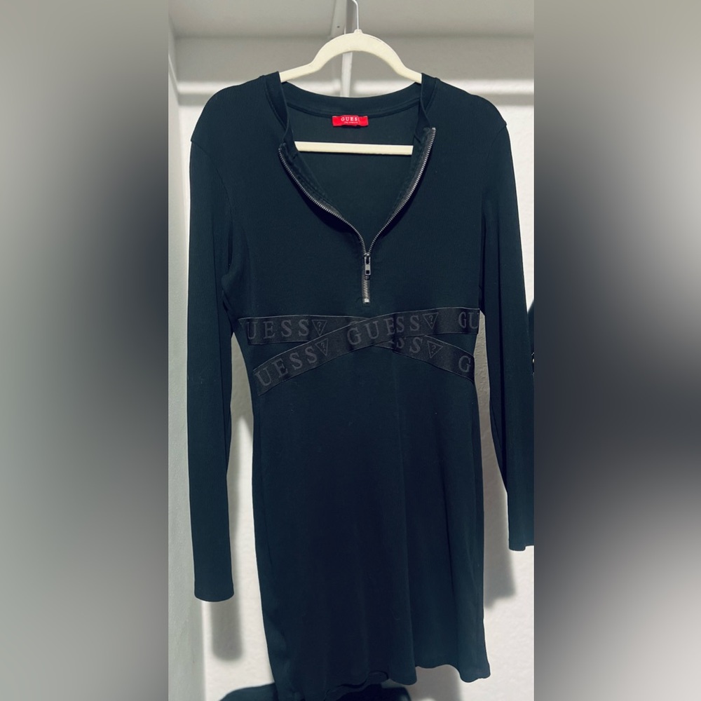 Guess dress ,size x-large ,black .